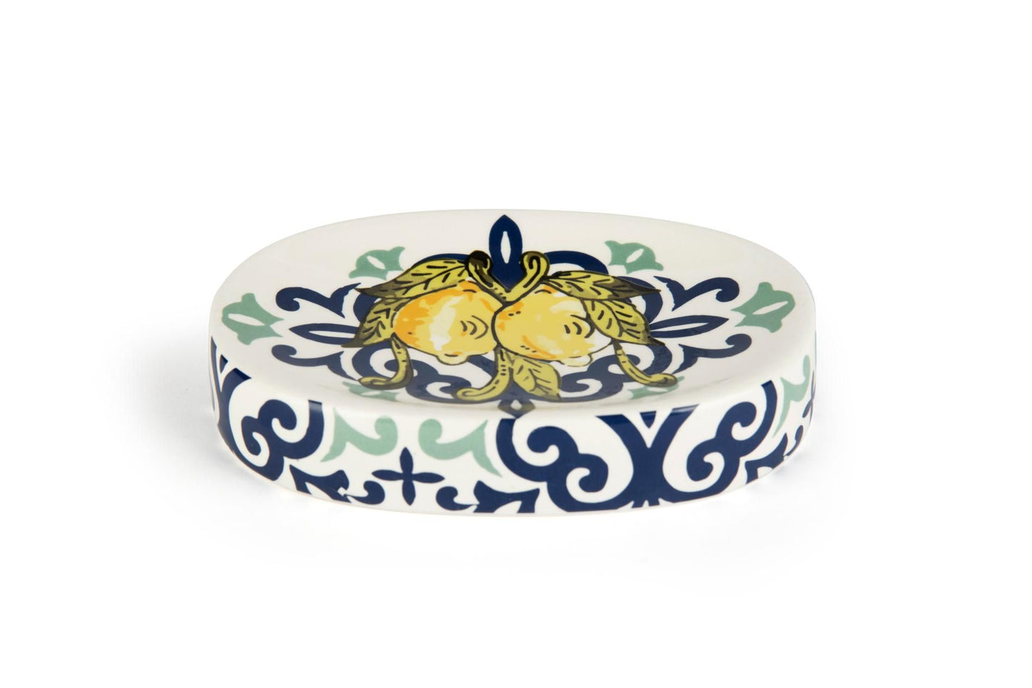Accessori bagno in set AMALFI, 3 pezzi, limoni, mediterraneo