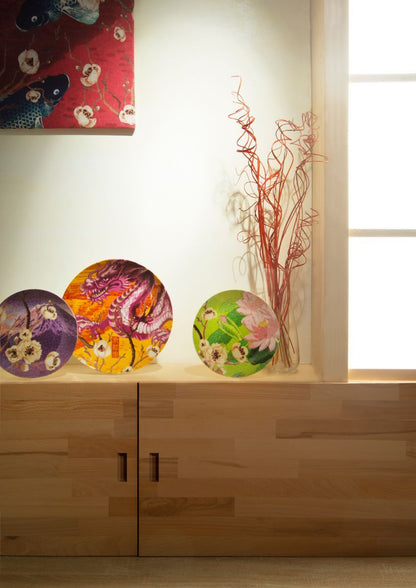 Servizio piatti FUJI, multicolore, porcellana/stoneware, 18 pezzi