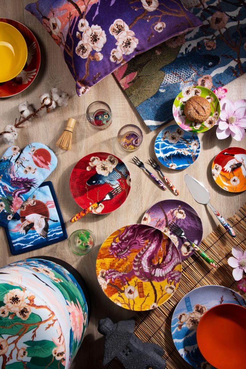 Piattini aperitivo FUJI, 6 pezzi, stile giapponese