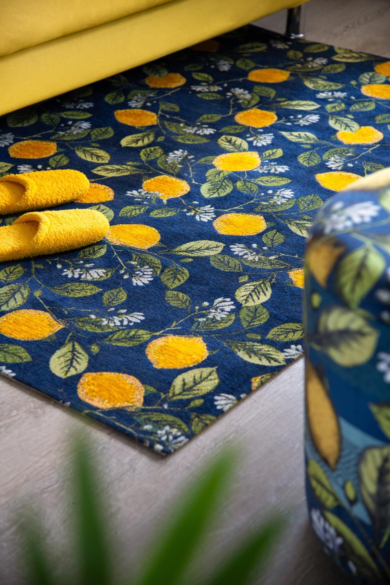 Tappeto BOBOLI, con limoni, multicolore, 165x110 cm