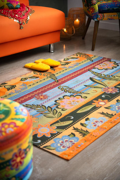 Tappeto GIPSY SOUL, fiori, multicolore, 165x110 cm