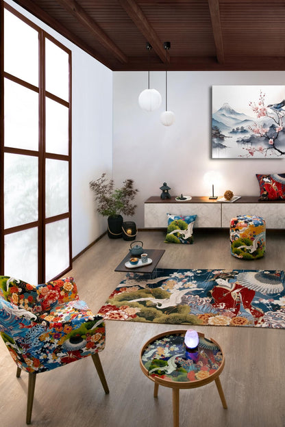Tappeto KIMONO, stile orientale, multicolore, 165x110 cm