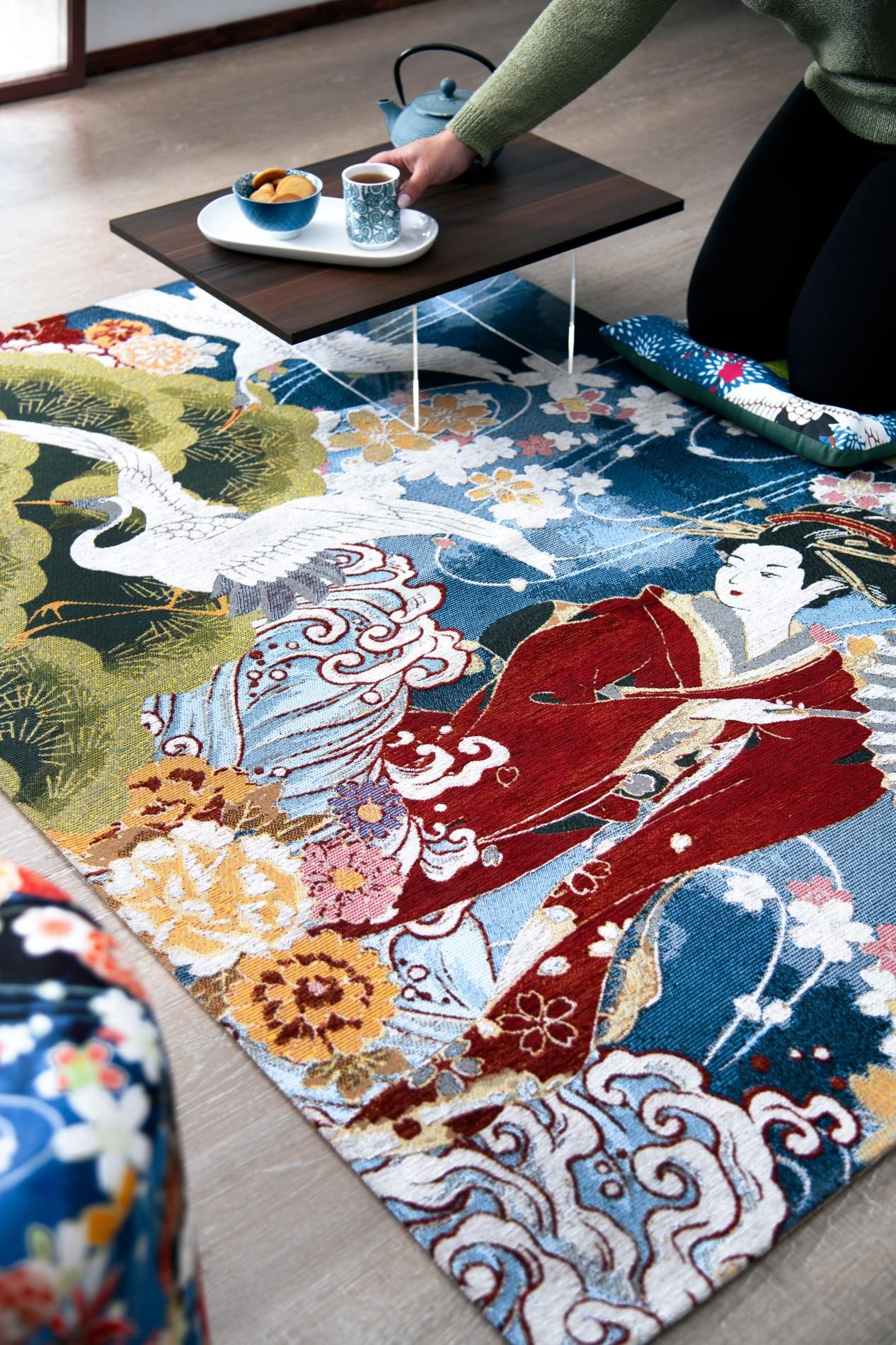 Tappeto KIMONO, stile orientale, multicolore, 165x110 cm