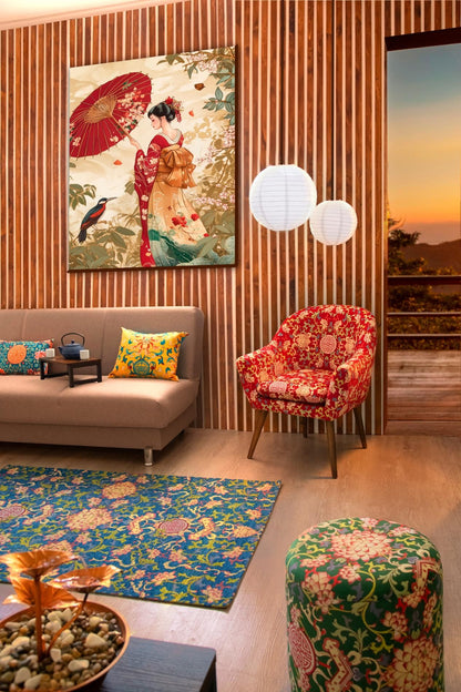 Tappeto LA VIA DELLA SETA, stile orientale, multicolore, 165x110 cm