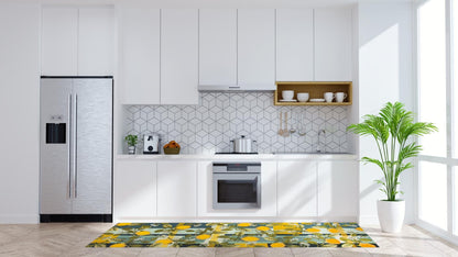Passatoia BOBOLI, con limoni, 55x180 cm