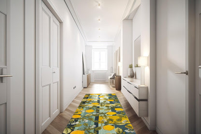 Passatoia BOBOLI, con limoni, 55x180 cm