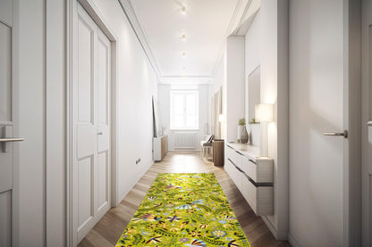 Passatoia MEXICAN FLOWERS, fantasia fiori messicani, 55x180 cm