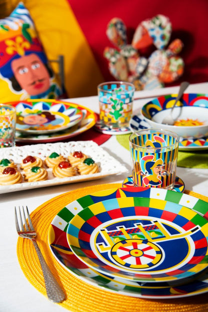 Set di posate, 24 pezzi, argentato, finitura martellinata