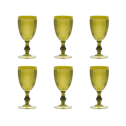 Calice Diamond verde, plastica resistente, riutilizzabile, 390 ML