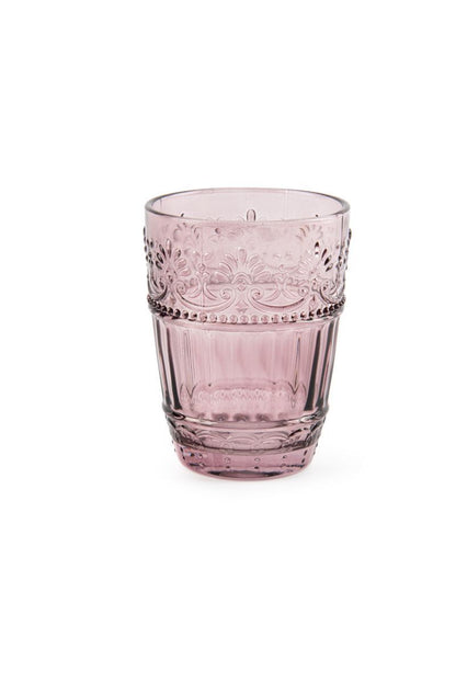 Bicchieri acqua COUNTRY FLOWER, multicolore, vetro colorato in pasta ml 300