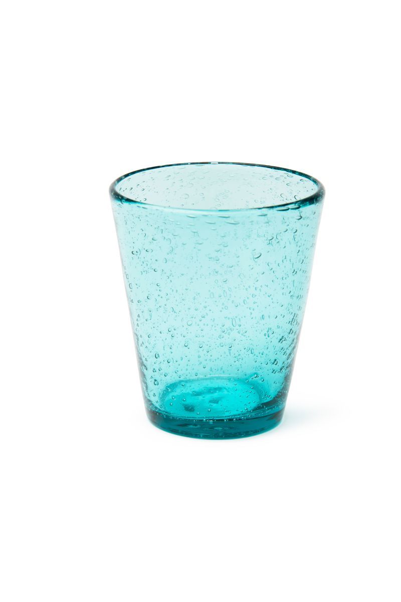 Bicchieri acqua COLOR BUBBLE, multicolore, vetro colorato in pasta ml 300