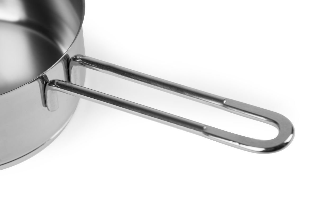 Casseruola, con becco, acciaio inox 18/10, 16 cm