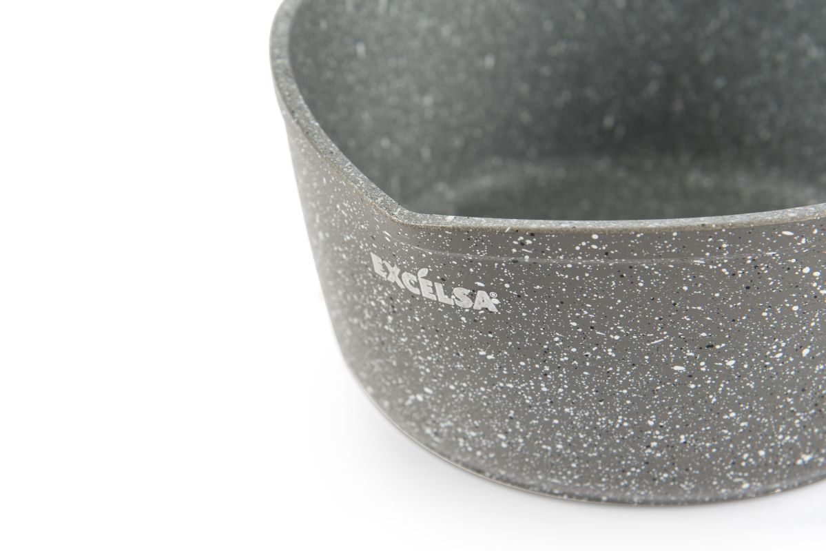 Casseruola, antiaderente, effetto pietra, 16 cm