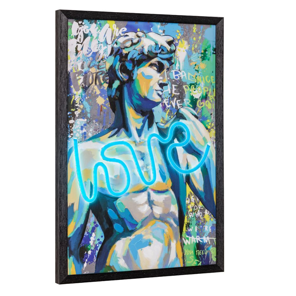 Quadro David luce led usb