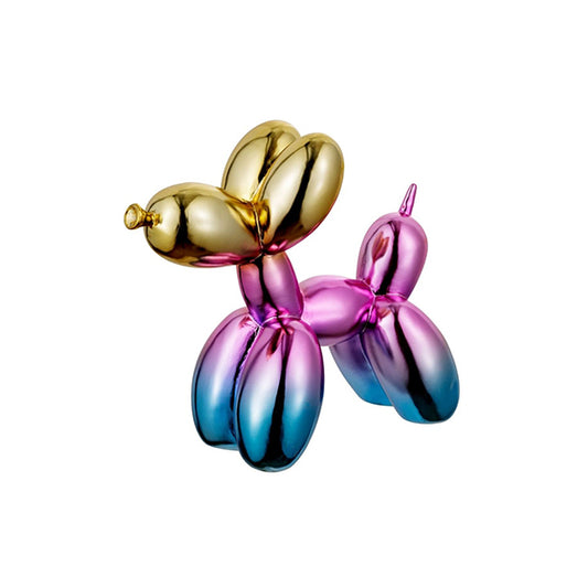 Balloon dog multicolor decorazione resina