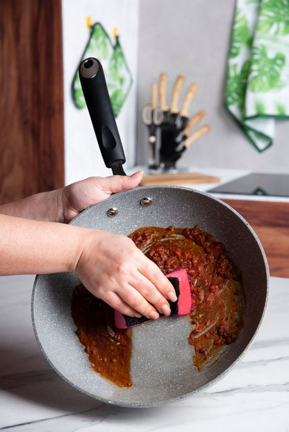 Padella antiaderente, effetto pietra, 24 cm