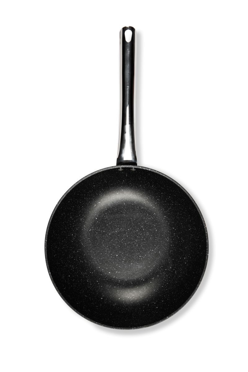 Padella wok antiaderente, alluminio forgiato, 28 cm