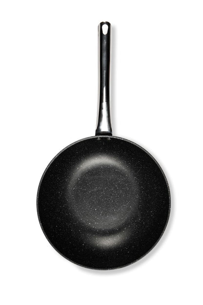 Padella wok antiaderente, alluminio forgiato, 28 cm