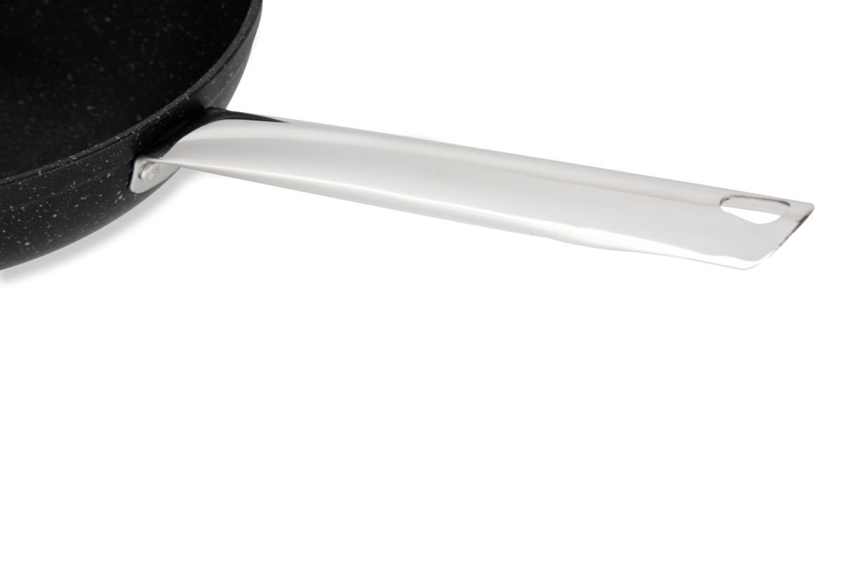 Padella wok antiaderente, alluminio forgiato, 28 cm