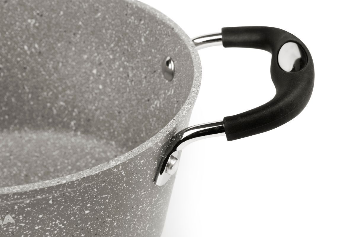 Pentola antiaderente, effetto pietra, 20 cm