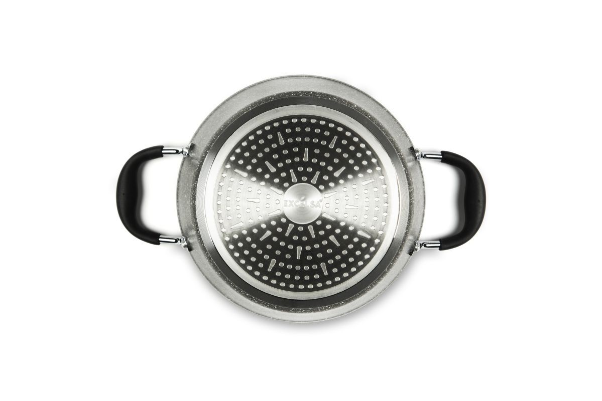 Pentola antiaderente, effetto pietra, 24 cm