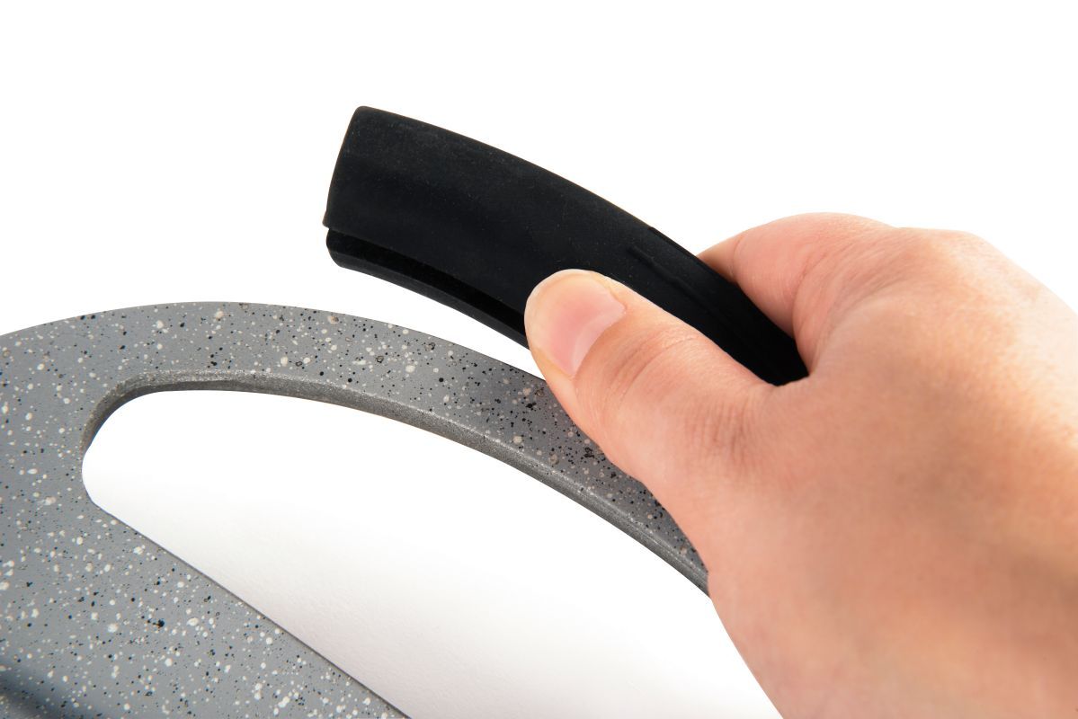 Piastra grill antiaderente, effetto pietra, 47x29 cm