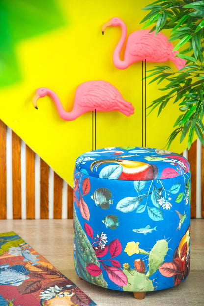 Pouf RHAPSODY con contenitore, imbottito