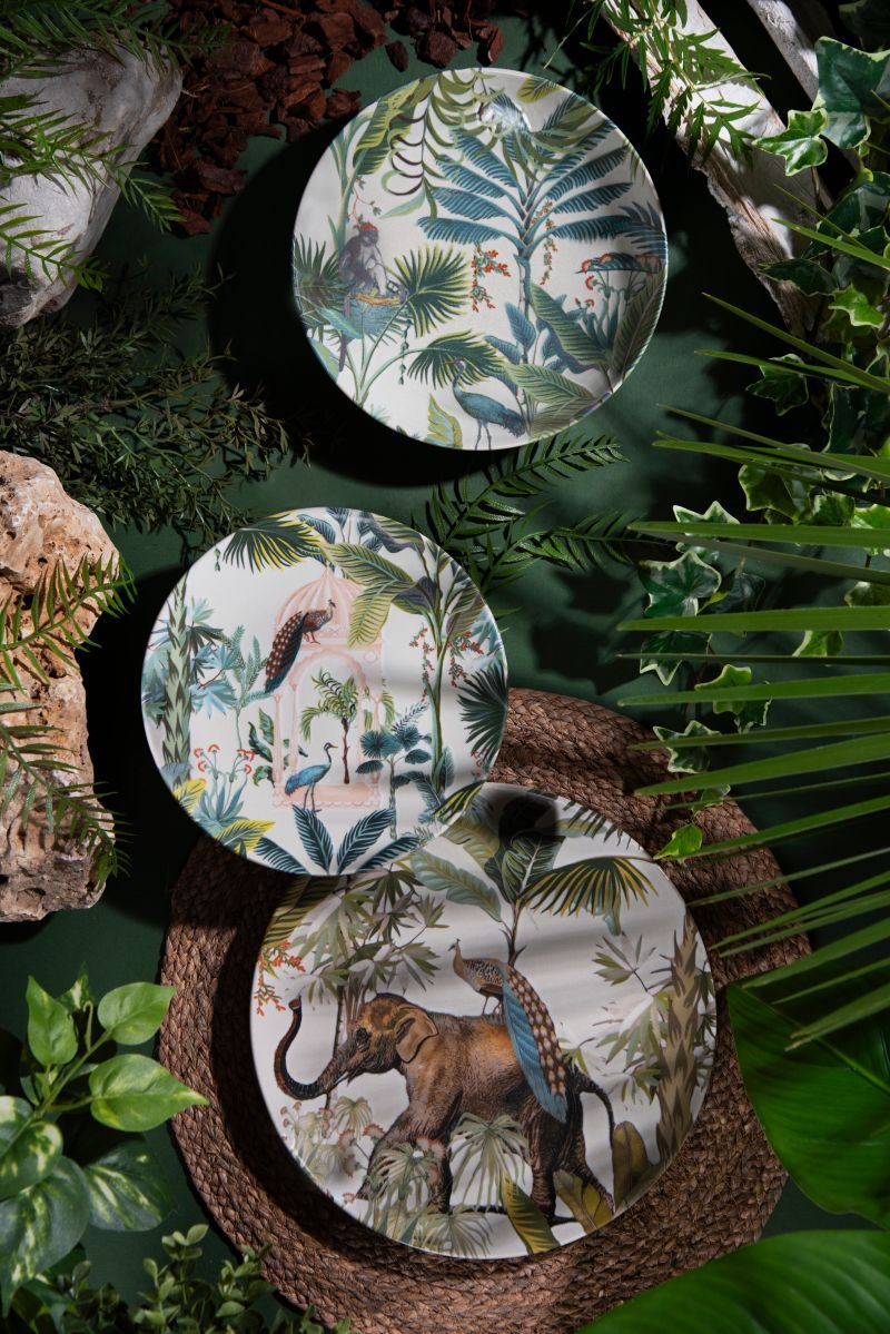 Servizio piatti KABIR , eclettico, ceramica, 12 pezzi