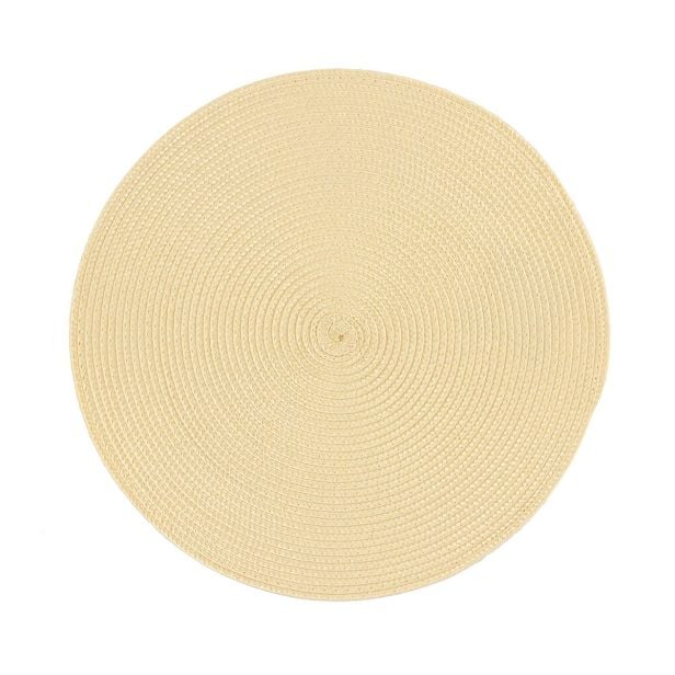 Tovaglietta crema, tonda, 36 cm, multicolore