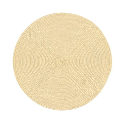 Tovaglietta crema, tonda, 36 cm, multicolore
