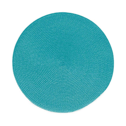 Tovaglietta azzurro chiaro, tonda, 36 cm, multicolore