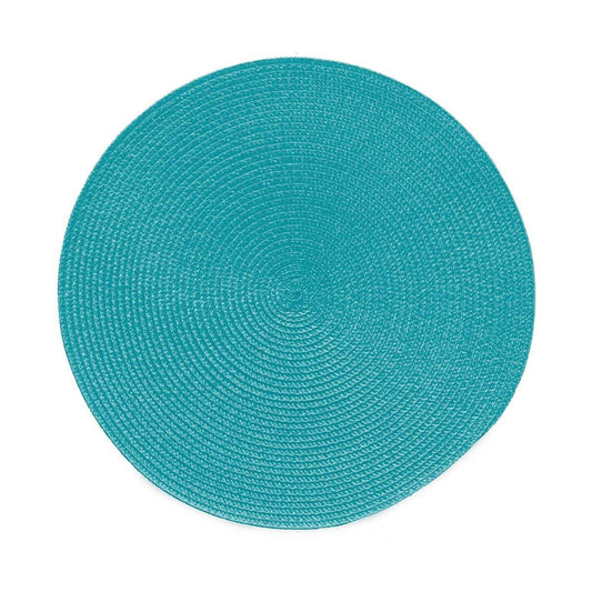 Tovaglietta azzurro chiaro, tonda, 36 cm, multicolore