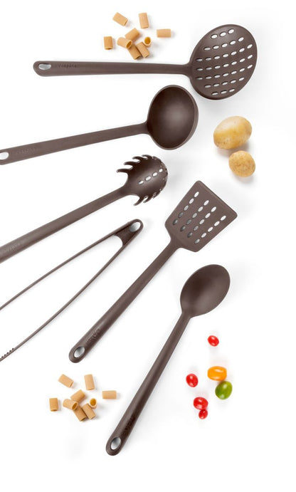 Utensili da cucina, 6 pezzi, grigio, nylon