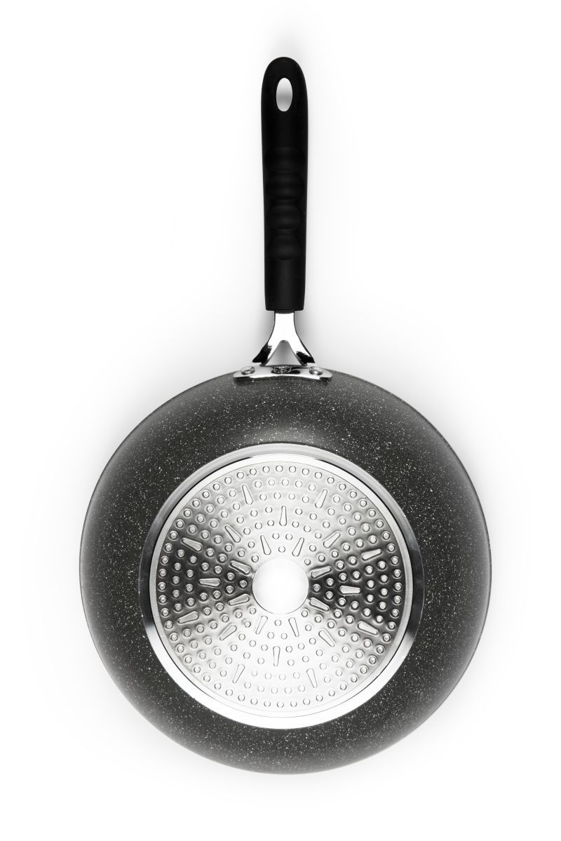 Wok antiaderente, effetto pietra, 28 cm